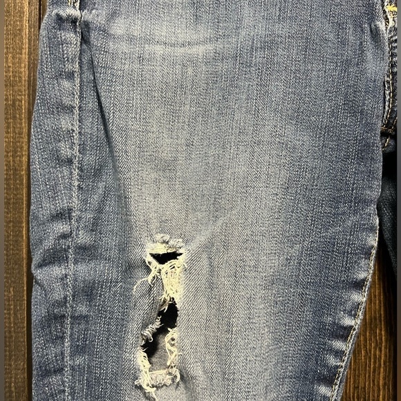 AG Adriano Goldschmied Jeans 27 Ankle Crop Cuffed Distressed Boho Mid Rise - Picture 5 of 16